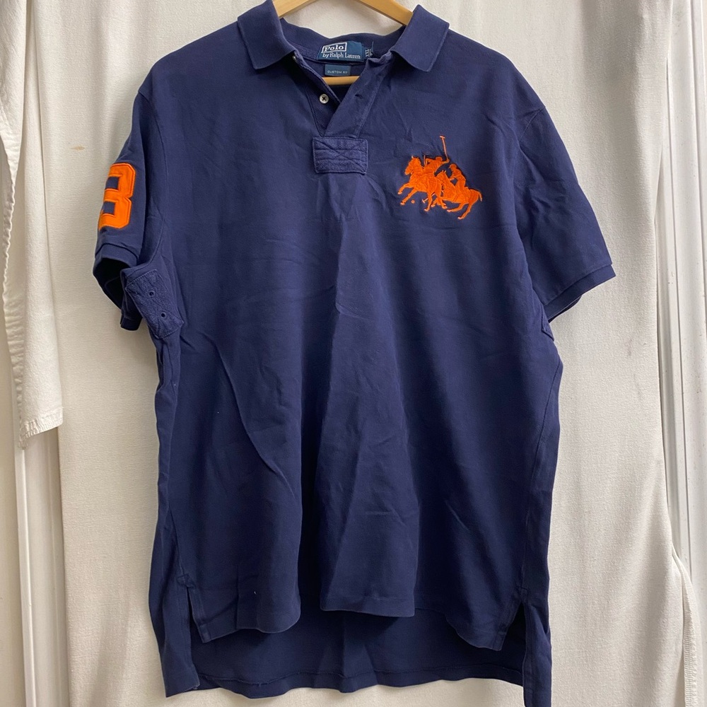 Polo by Ralph Lauren Men's Navy Blue Polo Shirt
